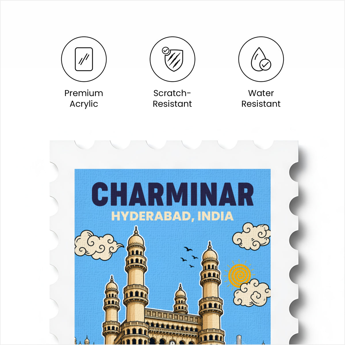 Charminar - Magnetic Stamp