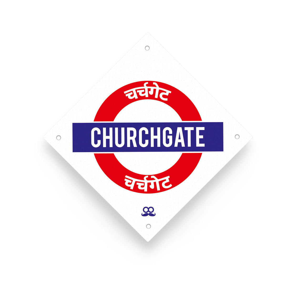 Churchgate  - Magnetic Railway Sign