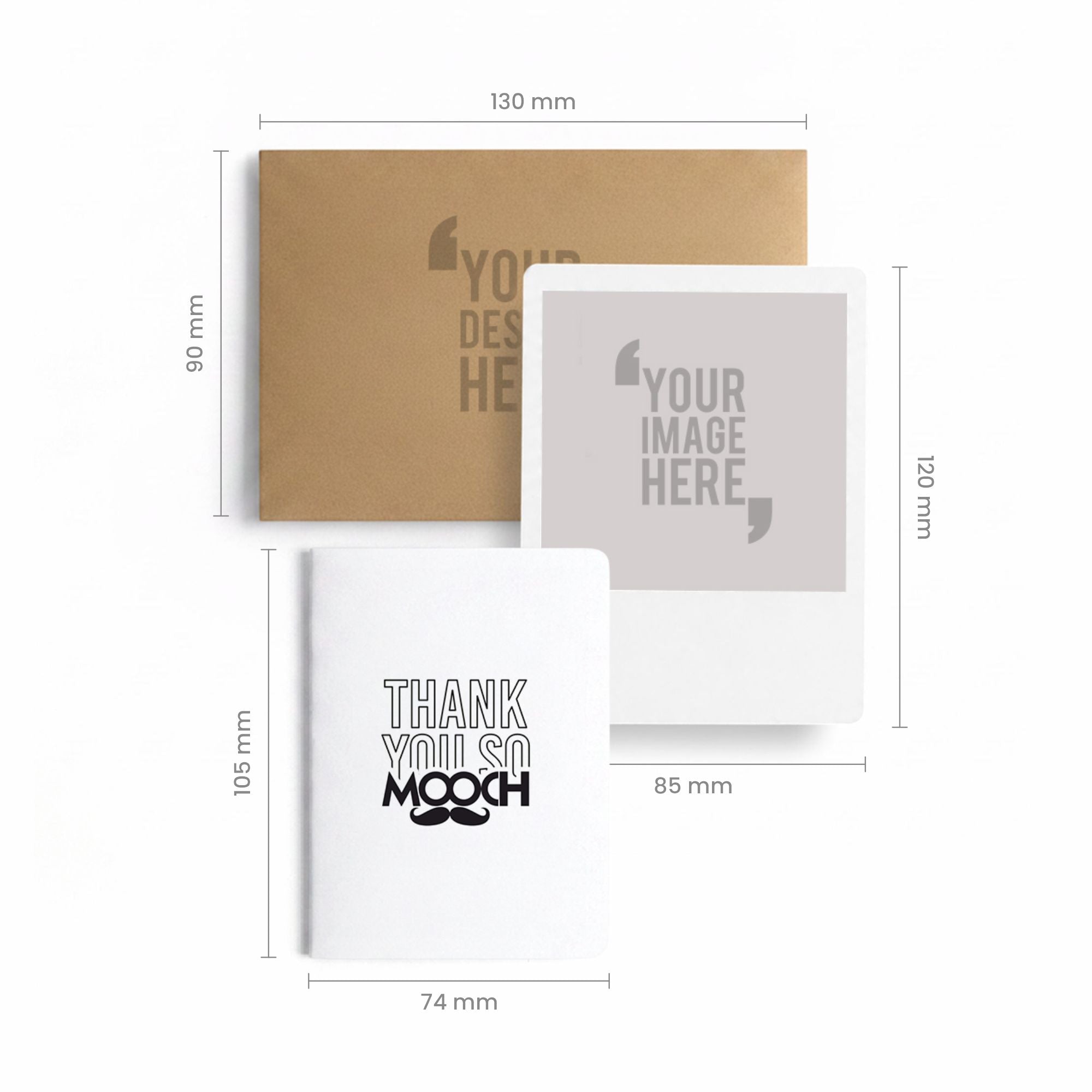 CUSTOMIZED ENVELOPE & POLAROIDS MOOCH DESIGN STUDIO LLP