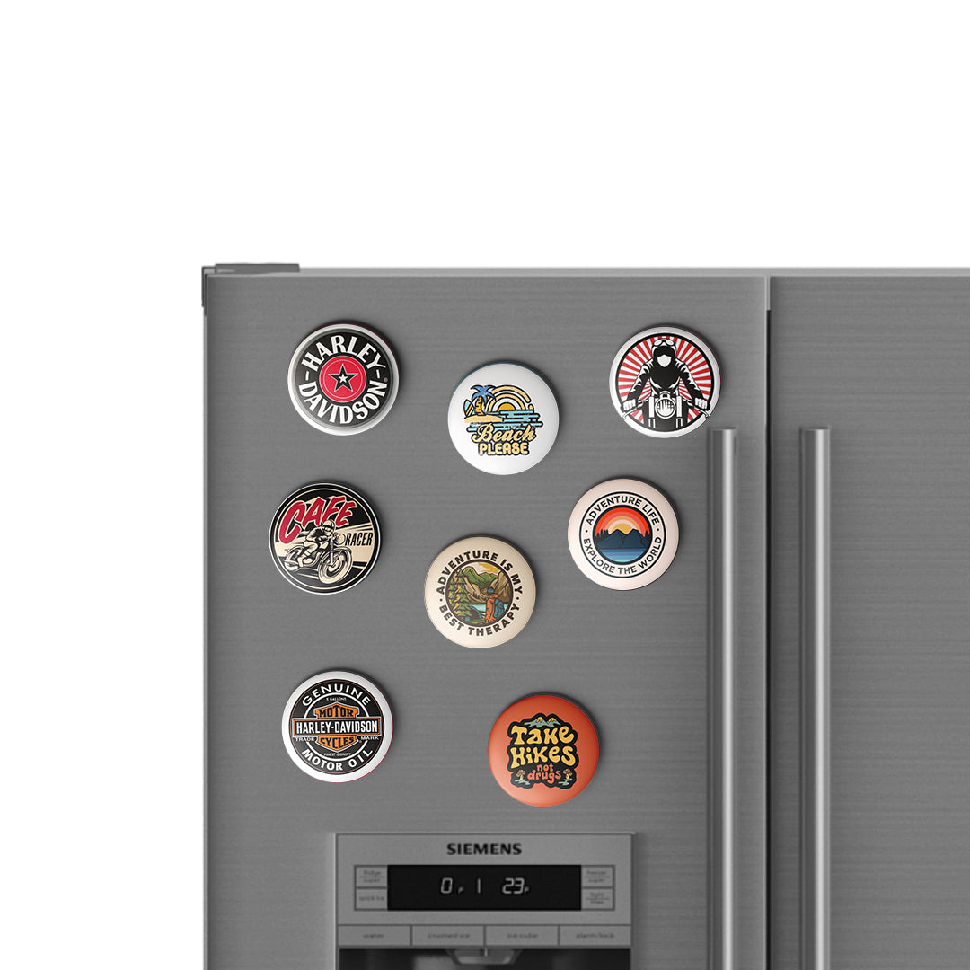 ADVENTURE IS MY BEST THERAPY - Magnetic Pin Badges / Fridge Magnet MOOCH DESIGN STUDIO