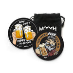 WHY LIMIT + YEH MERA BEER - COASTER MAGNETS - SET OF 2