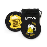 DON'T WORRY BEER + DEAR ONLY BEER - COASTER MAGNETS - SET OF 2