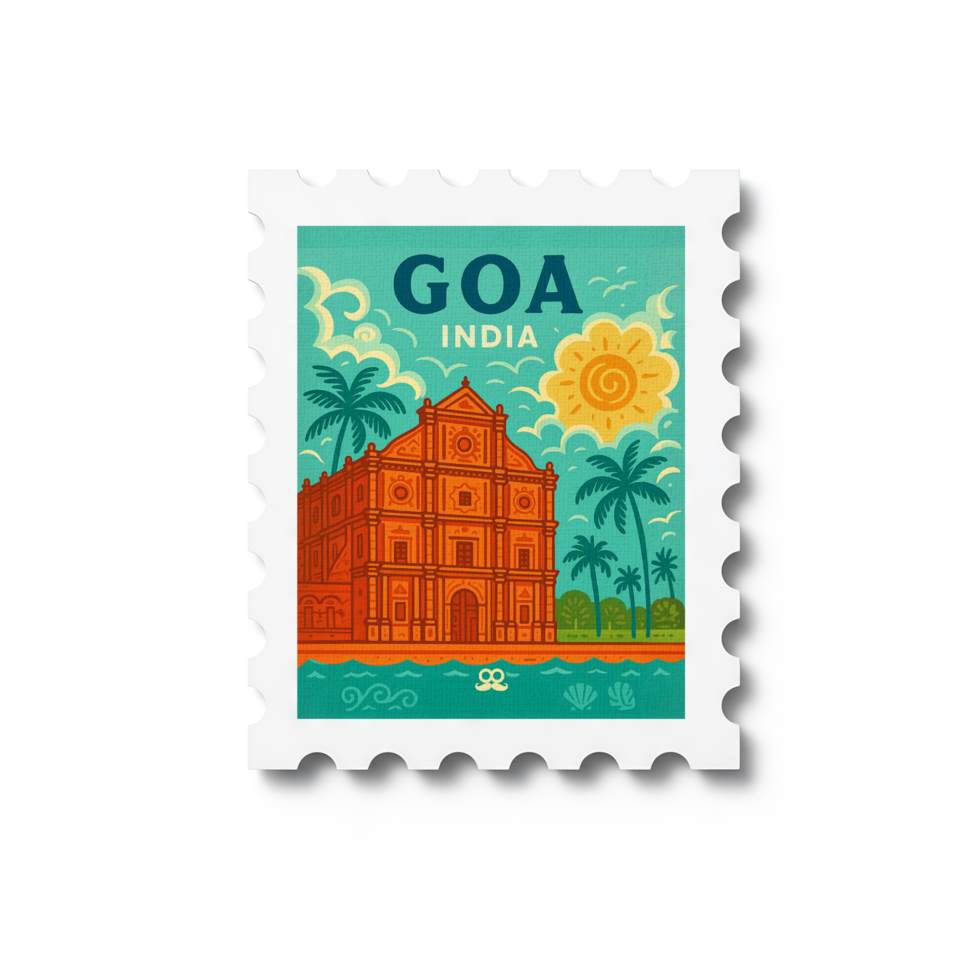 Goa - Stamp Magnet MOOCH DESIGN STUDIO LLP