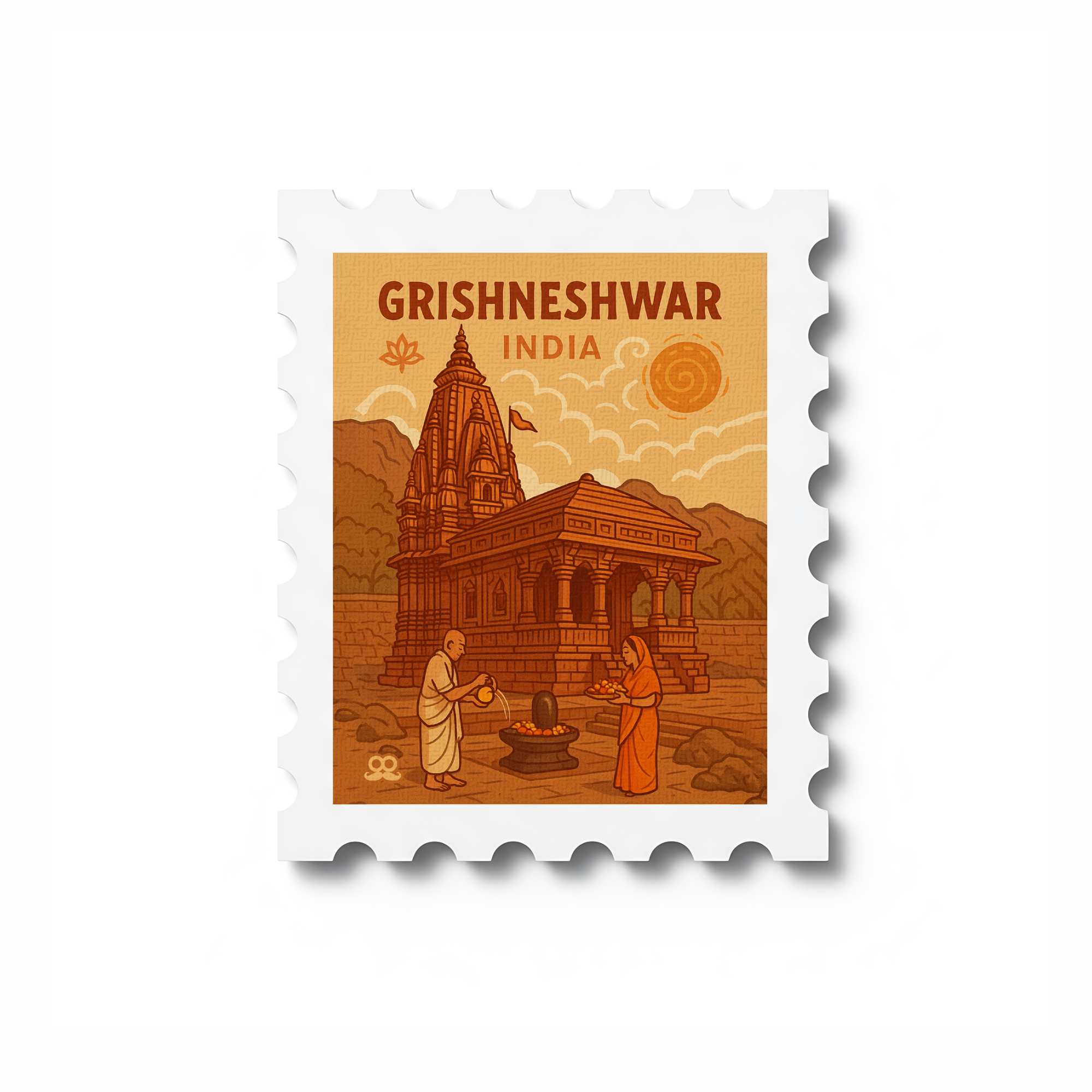 Grishneshwar - Stamp Magnet MOOCH DESIGN STUDIO LLP