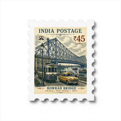 Howrah Bridge - Magnetic Stamp