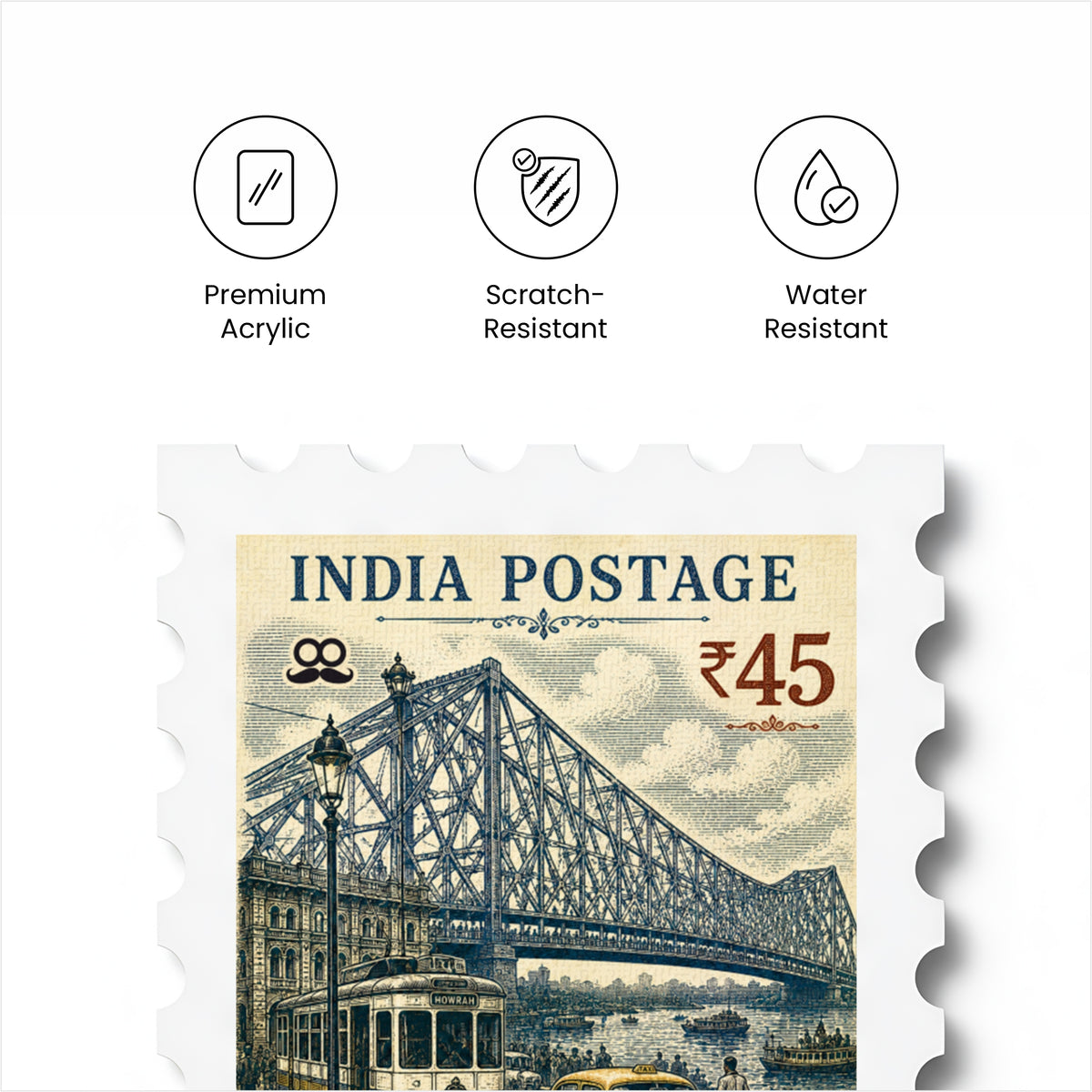 Howrah Bridge - Magnetic Stamp