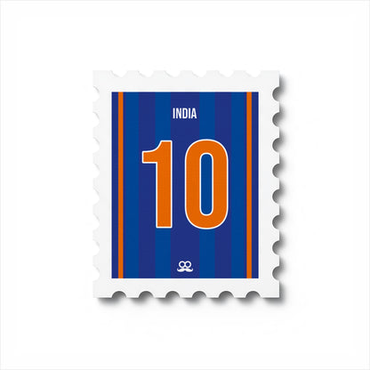 India Jersey no 10 - Magnetic Stamp