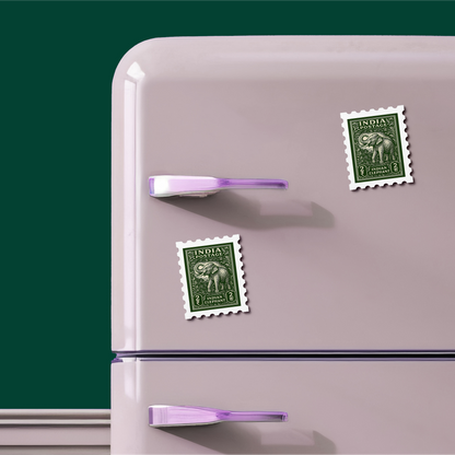 Indian Elephant - Stamp Magnet MOOCH DESIGN STUDIO LLP