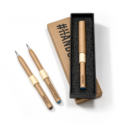 CUSTOMIZED KHAKI PEN MOOCH DESIGN STUDIO LLP