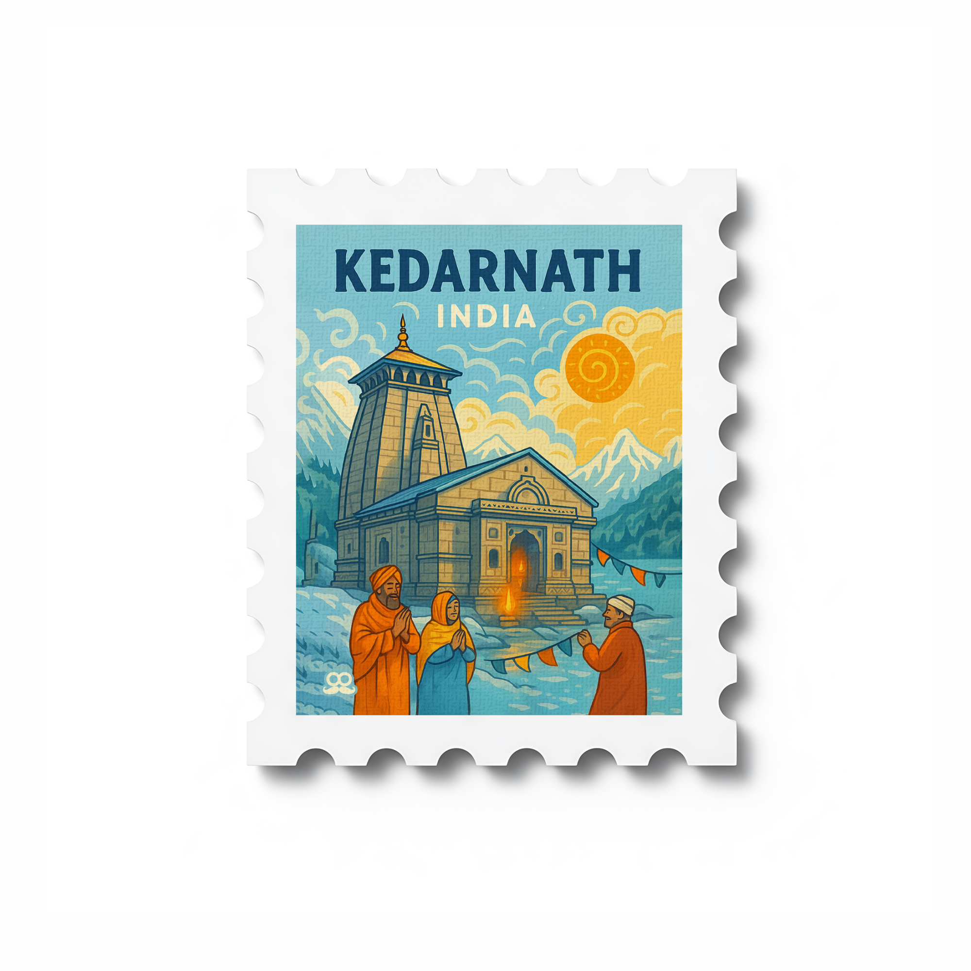 Kedarnath - Stamp Magnet MOOCH DESIGN STUDIO LLP