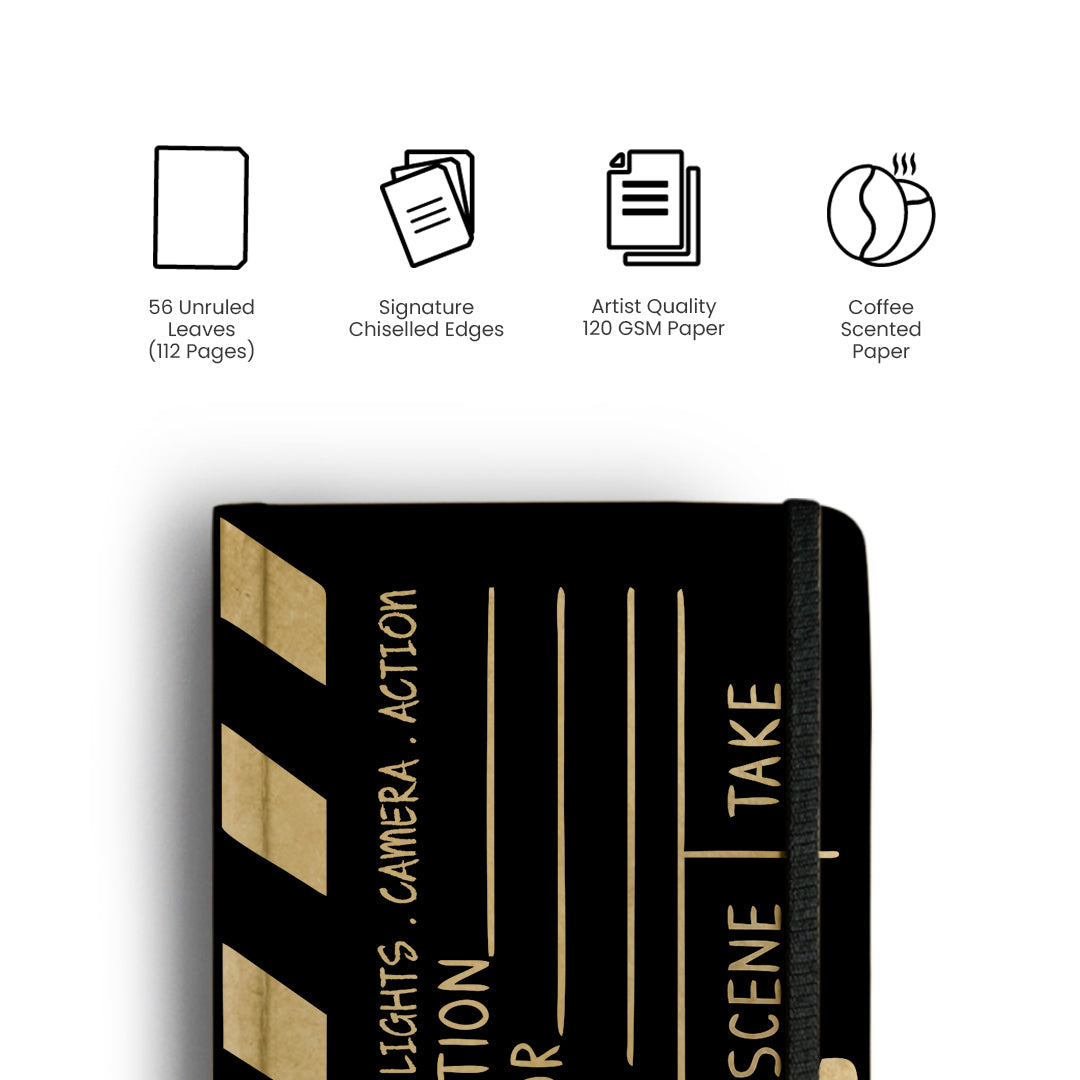 LIGHTS CAMERA ACTION - Handcrafted Diary MOOCH DESIGN STUDIO
