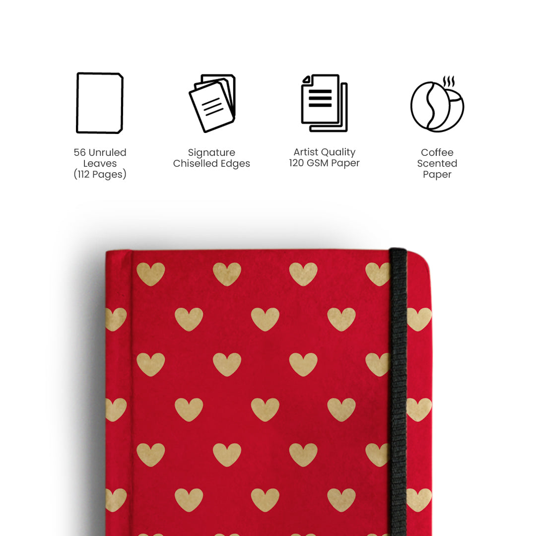 LITTLE HEARTS - Handcrafted Diary MOOCH DESIGN STUDIO