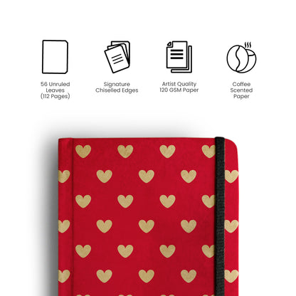 LITTLE HEARTS - Handcrafted Diary MOOCH DESIGN STUDIO