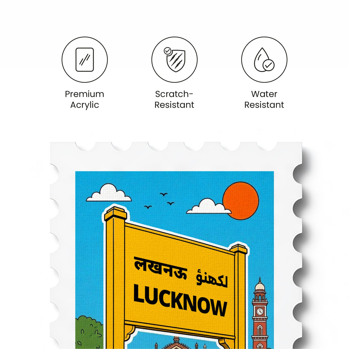 Lucknow - Magnetic Stamp