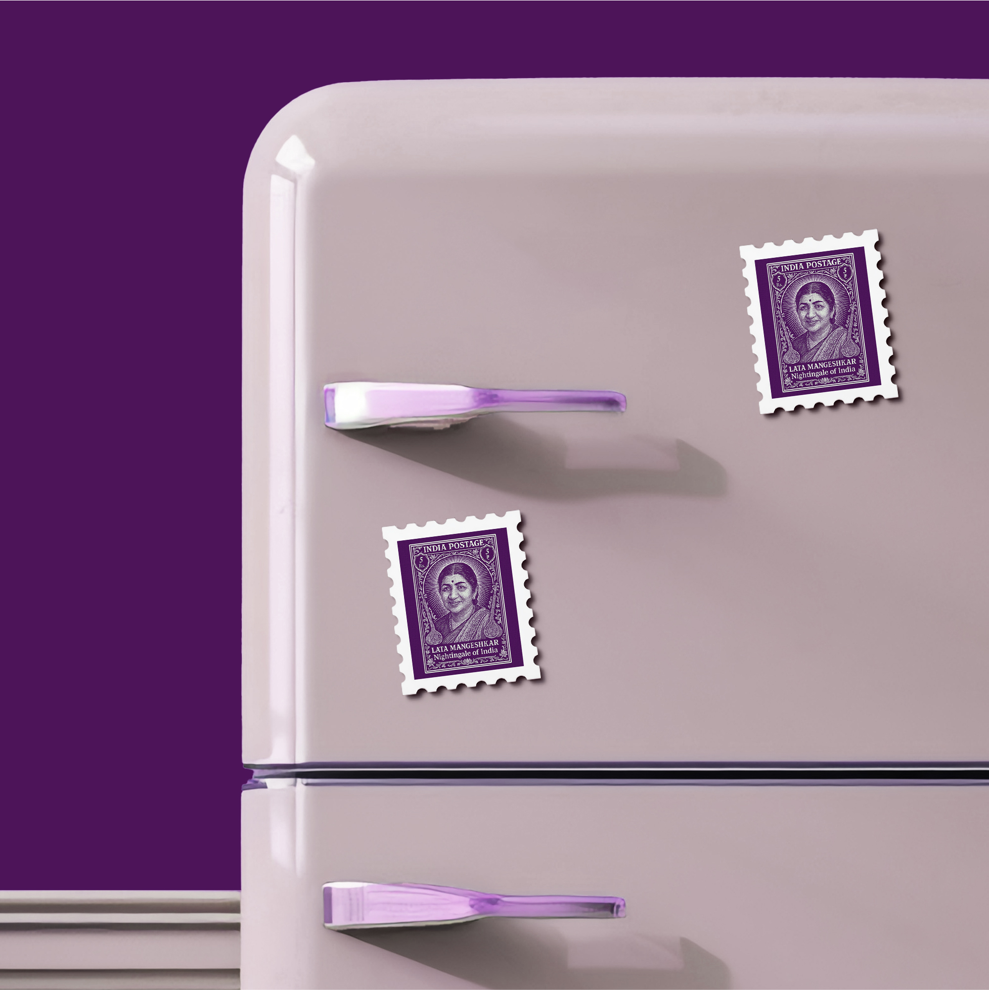 Lata Mangeshkar - Stamp Magnet MOOCH DESIGN STUDIO LLP