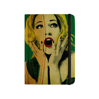 MARILYN MONROE - (GREEN) - Handcrafted Diary MOOCH DESIGN STUDIO