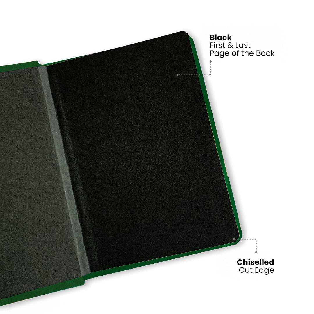 MARILYN MONROE - (GREEN) - Handcrafted Diary MOOCH DESIGN STUDIO