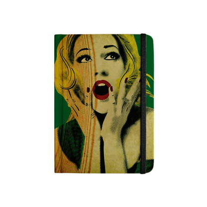 MARILYN MONROE - (GREEN) - Handcrafted Diary MOOCH DESIGN STUDIO