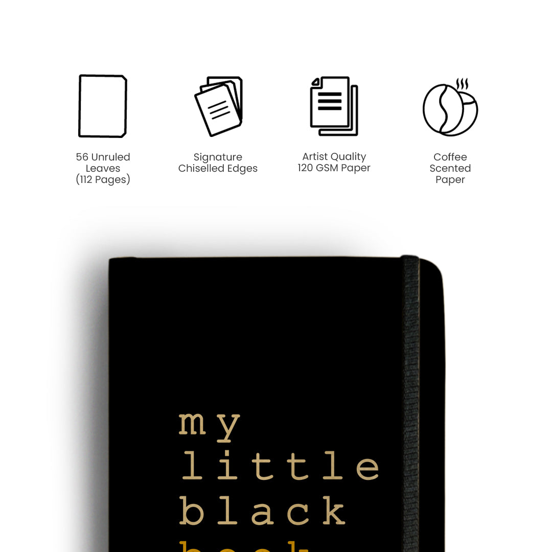 MY LITTLE BLACK BOOK - Handcrafted Diary MOOCH DESIGN STUDIO