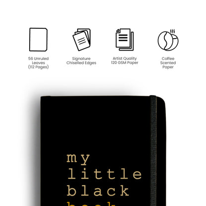 MY LITTLE BLACK BOOK - Handcrafted Diary MOOCH DESIGN STUDIO