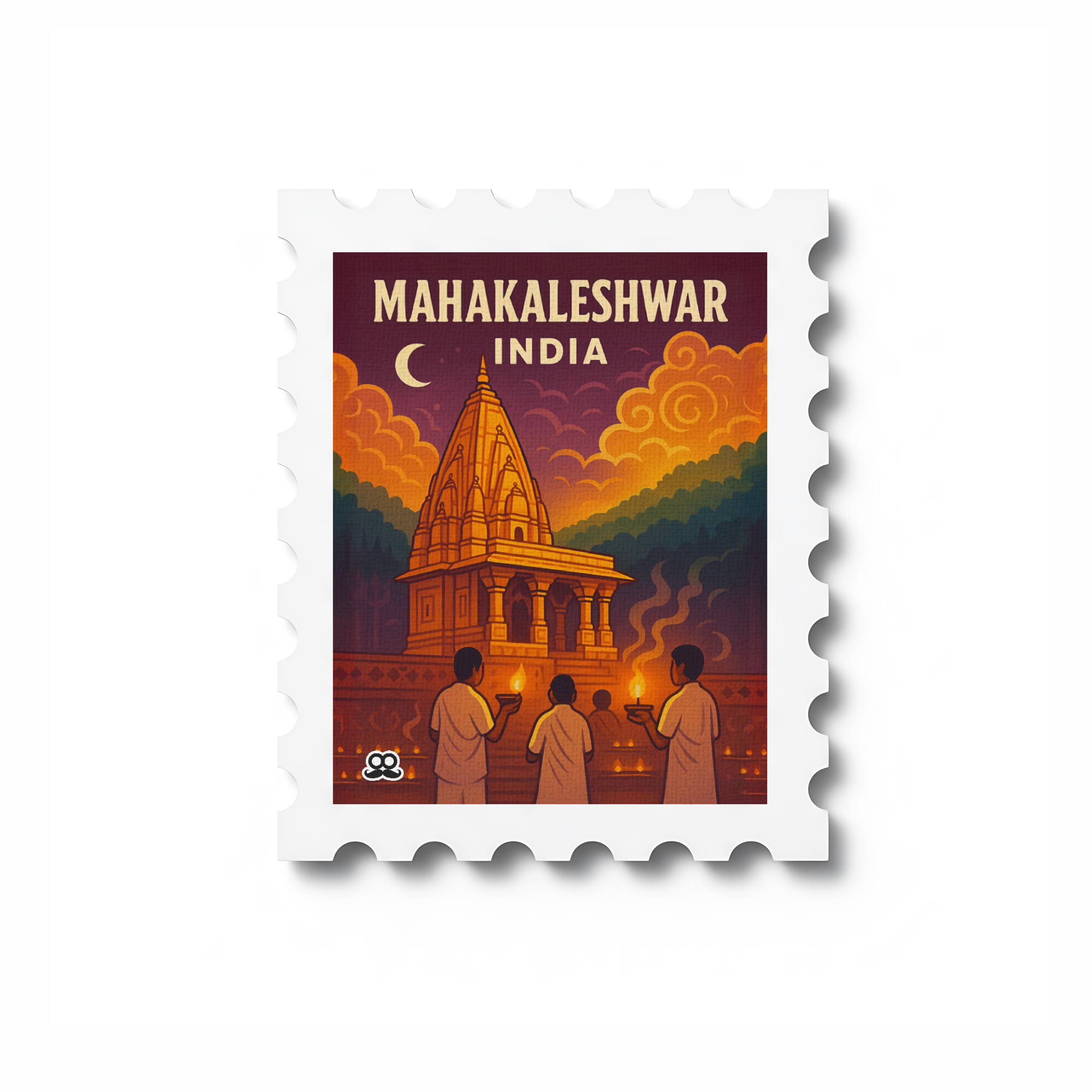 Mahakaleshwar - Stamp Magnet MOOCH DESIGN STUDIO LLP