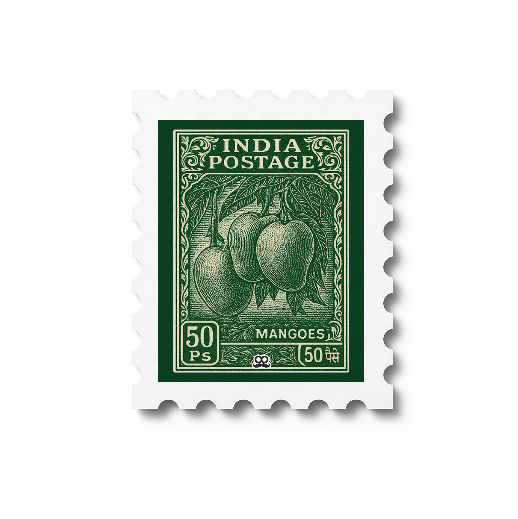 Mangoes - Stamp Magnet MOOCH DESIGN STUDIO LLP