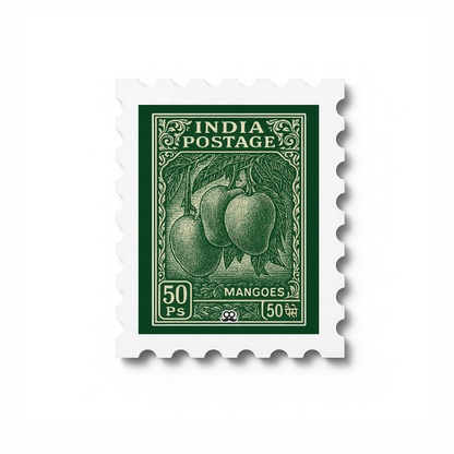 Mangoes - Stamp Magnet MOOCH DESIGN STUDIO LLP