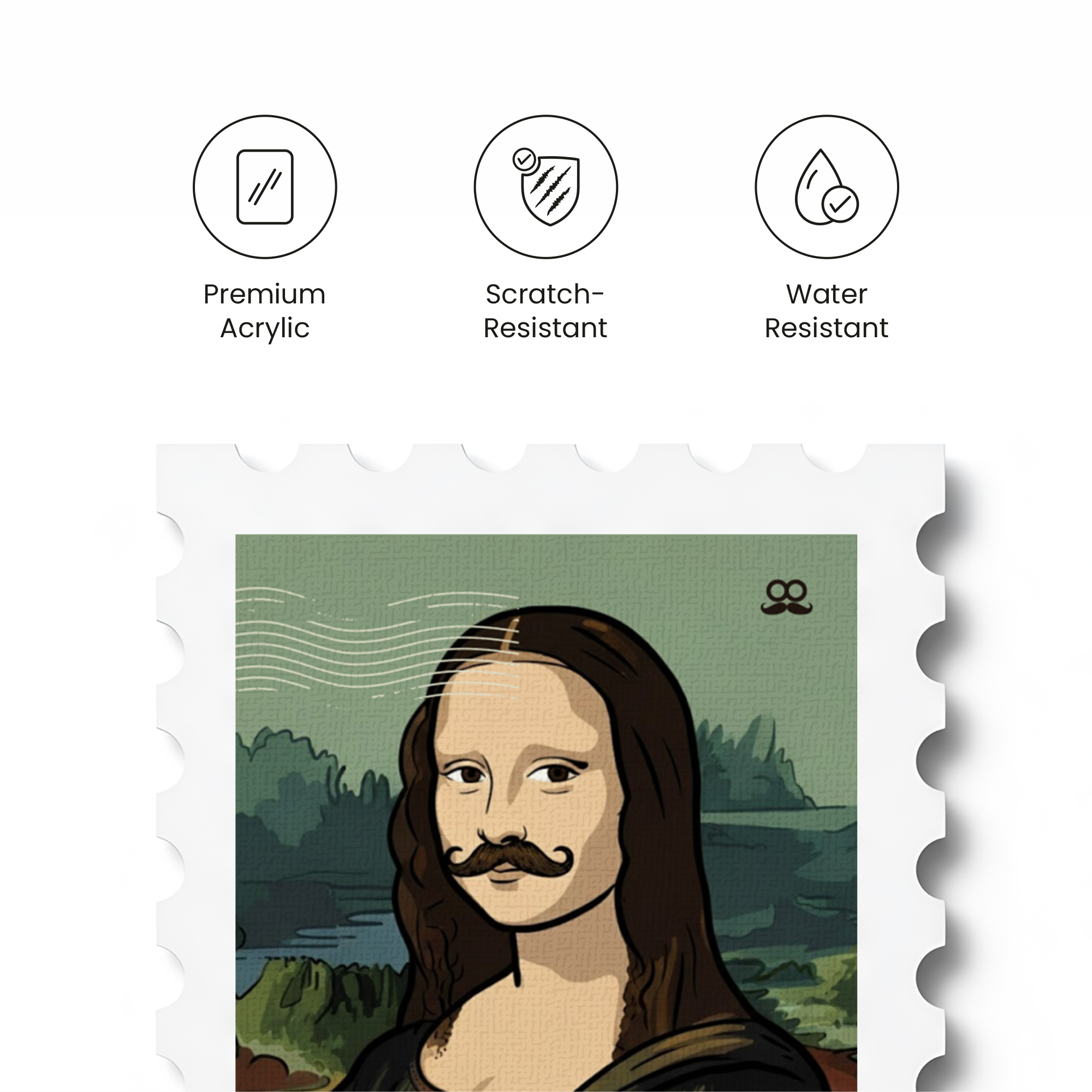 Mona Lisa - Stamp Magnet MOOCH DESIGN STUDIO LLP