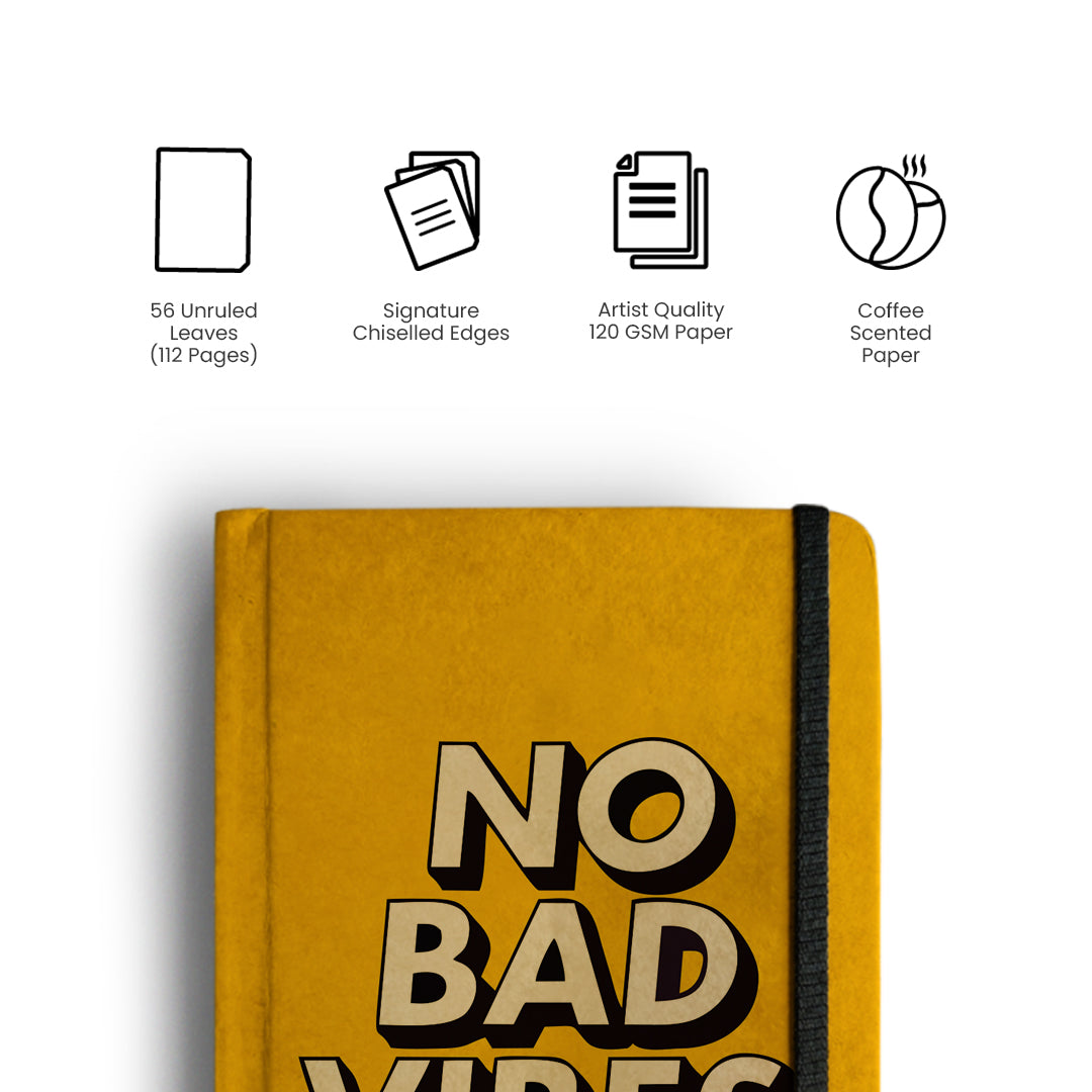 No Bad Vibes - Handcrafted Diary
