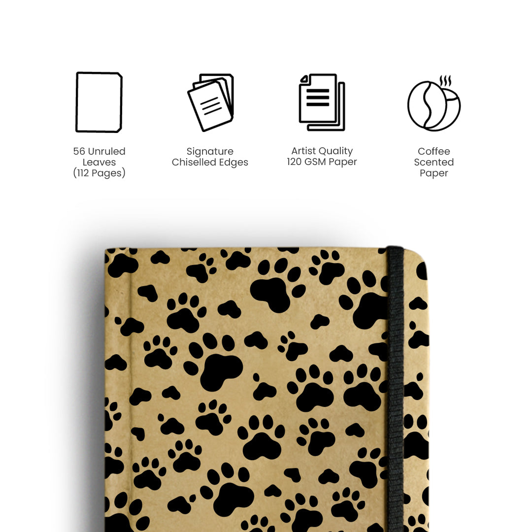 PAW PRINT - Handcrafted Diary MOOCH DESIGN STUDIO