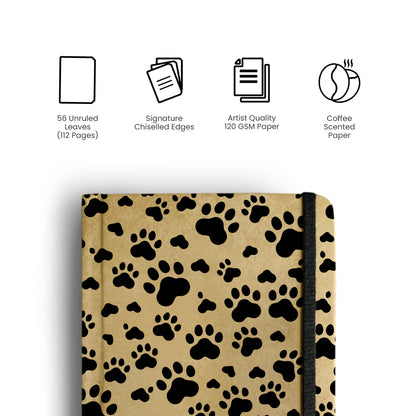 PAW PRINT - Handcrafted Diary MOOCH DESIGN STUDIO