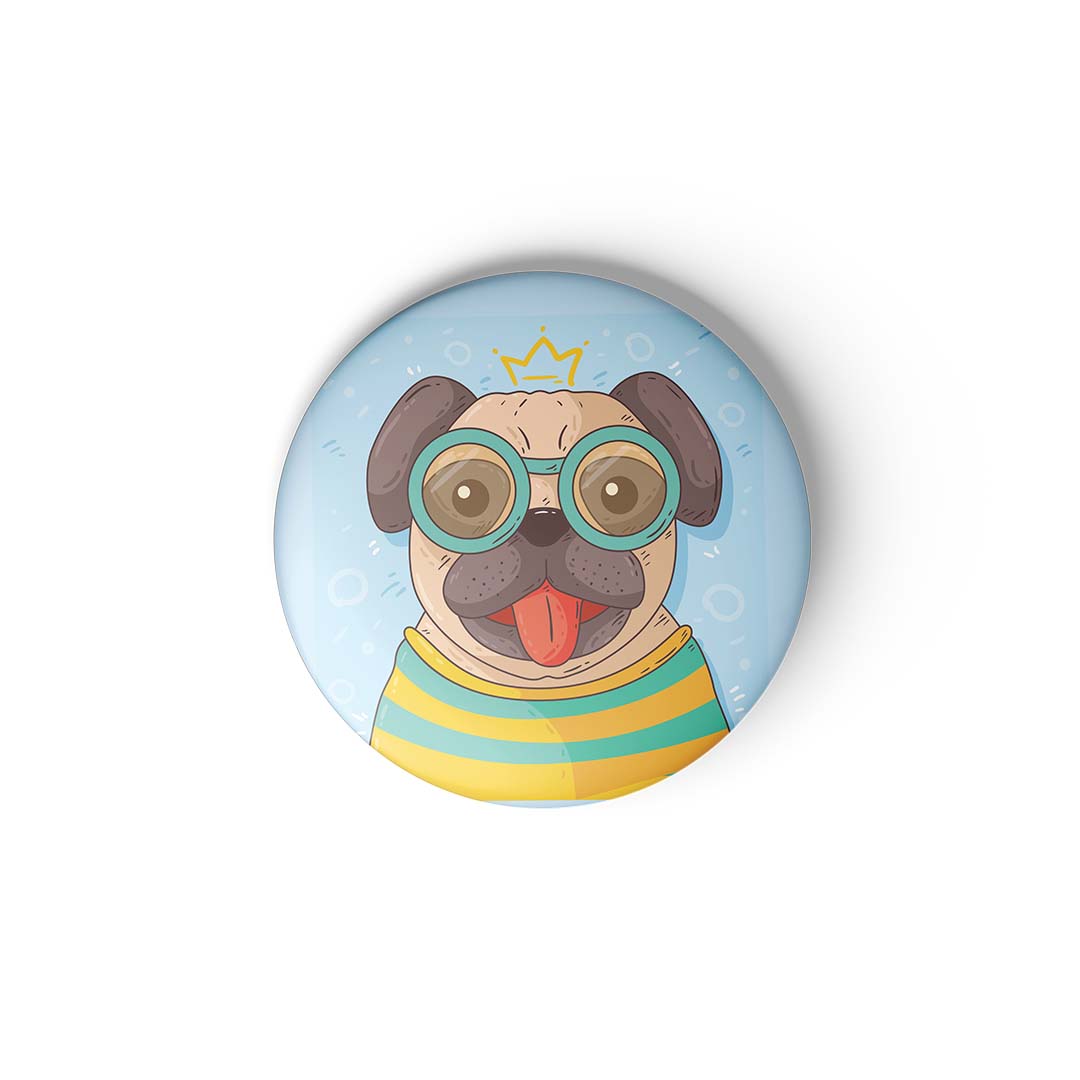 PUG - BADGE MAGNET