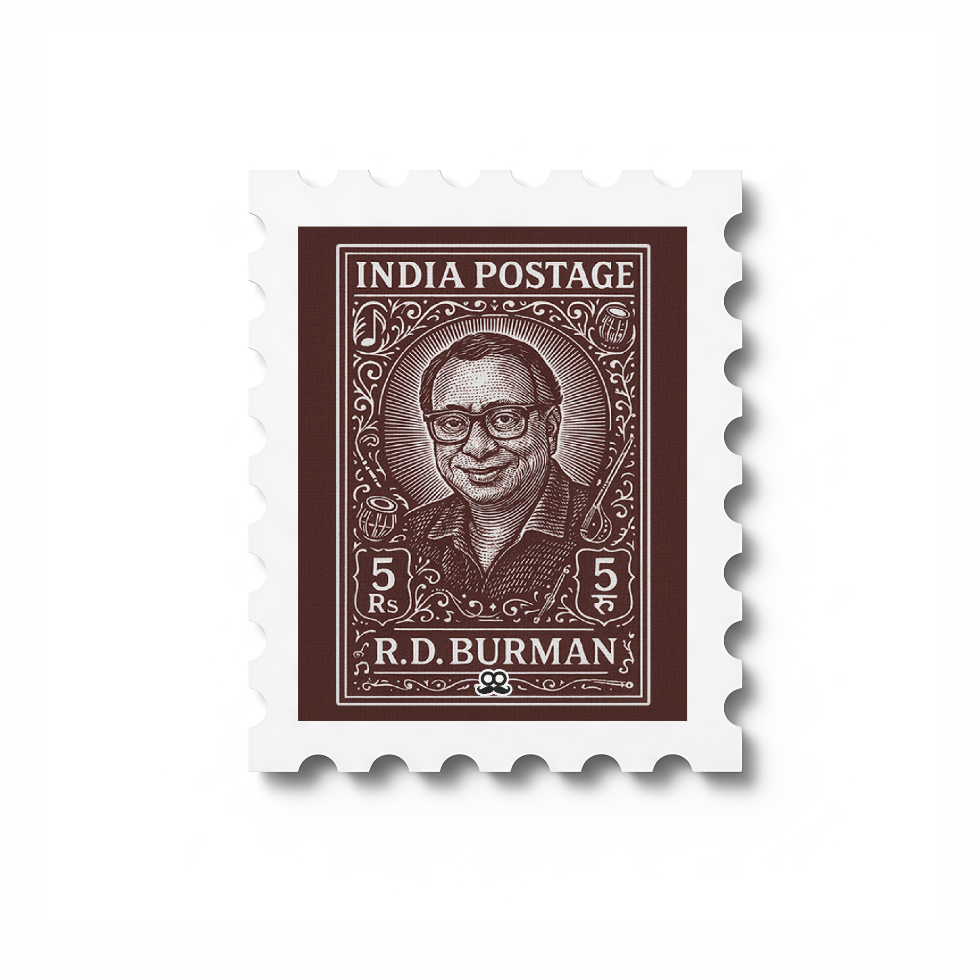 R.D. Burman - Stamp Magnet MOOCH DESIGN STUDIO LLP