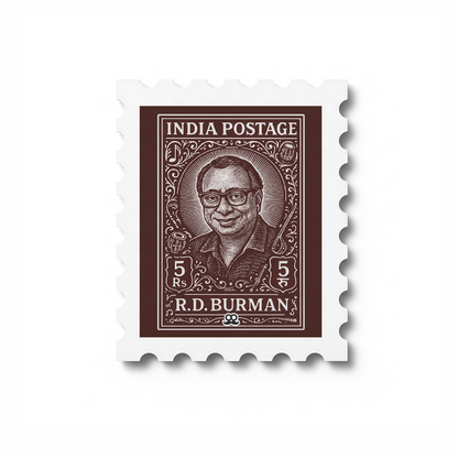R.D. Burman - Stamp Magnet MOOCH DESIGN STUDIO LLP
