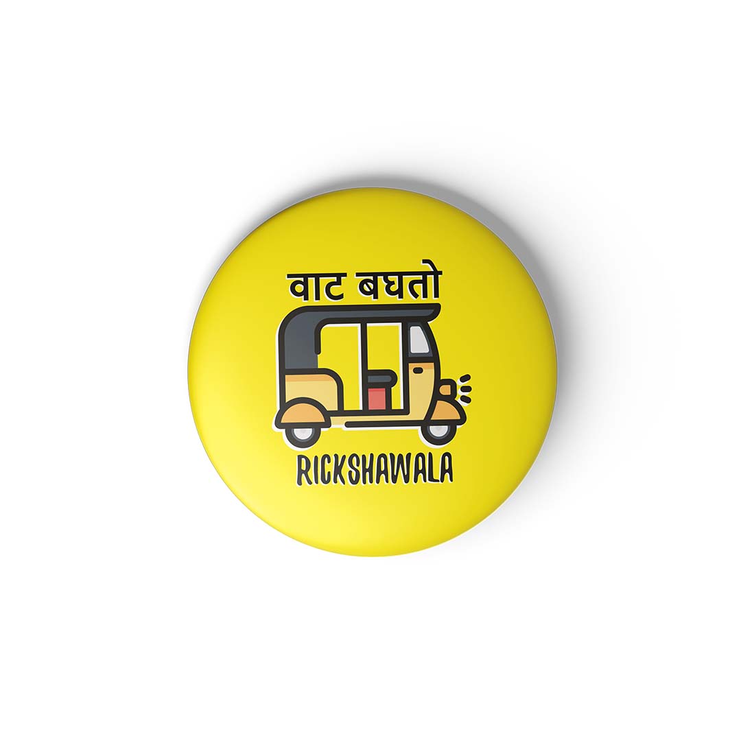RICKSHAWALA - BADGE MAGNET