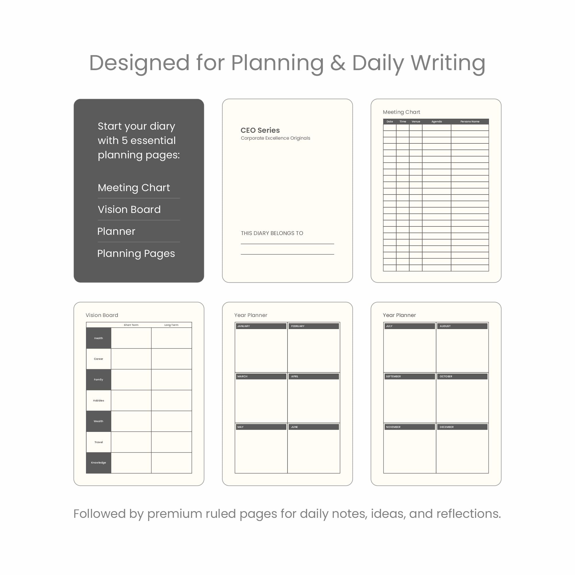 CEO Diary - Royal Blue MOOCH DESIGN STUDIO LLP