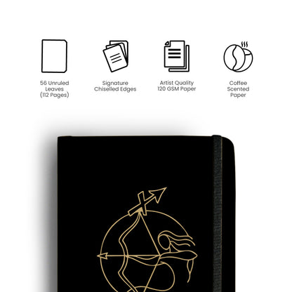 SAGITTARIUS - Handcrafted Diary MOOCH DESIGN STUDIO