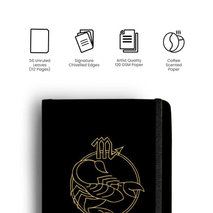 SCORPIO - Handcrafted Diary MOOCH DESIGN STUDIO