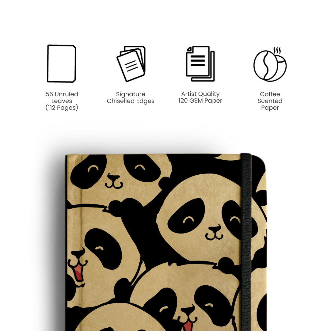 SEEKING PANDA - Handcrafted Diary MOOCH DESIGN STUDIO