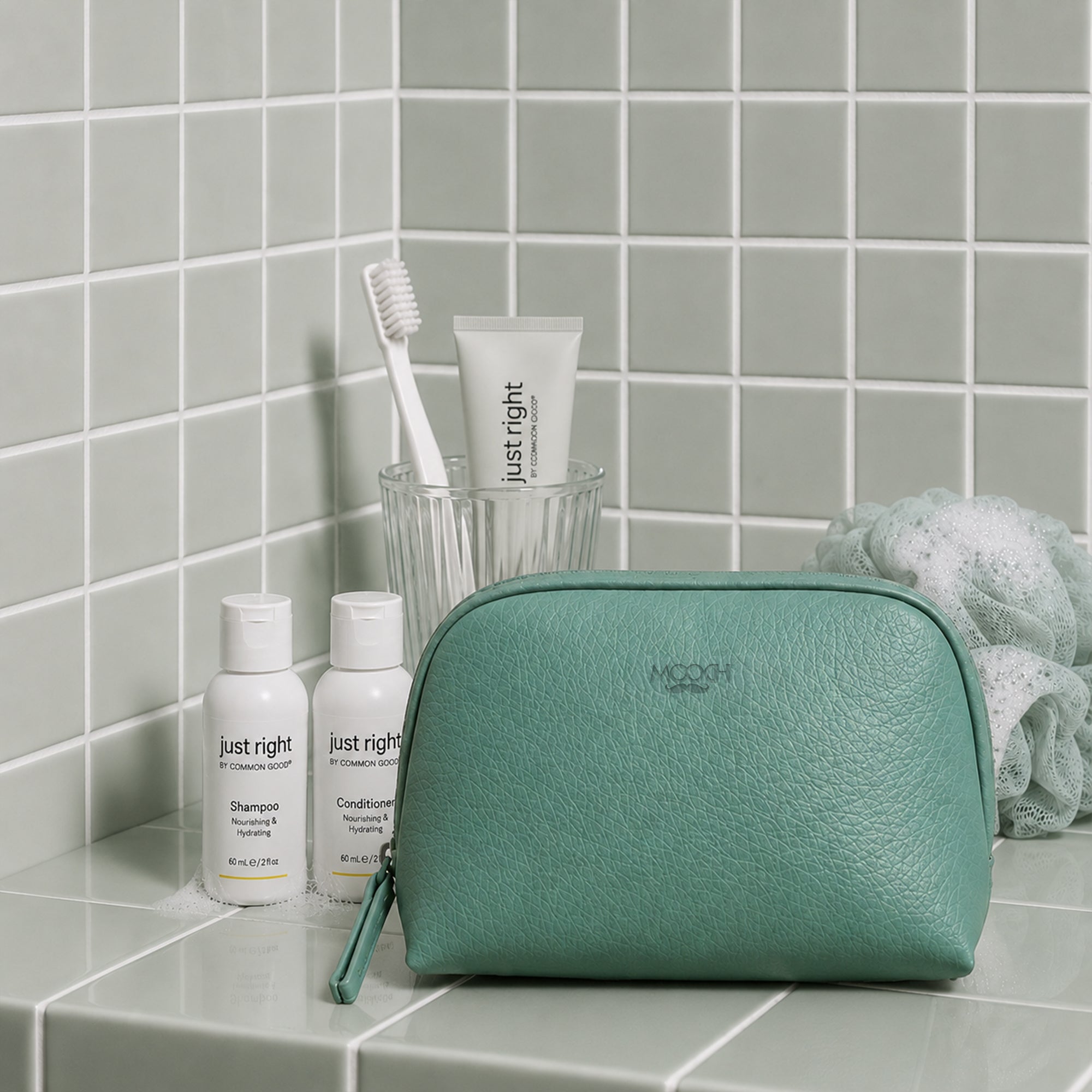 ALL KIND UTILITY VEGAN LEATHER POUCH - MARINE BLUE MOOCH DESIGN STUDIO LLP