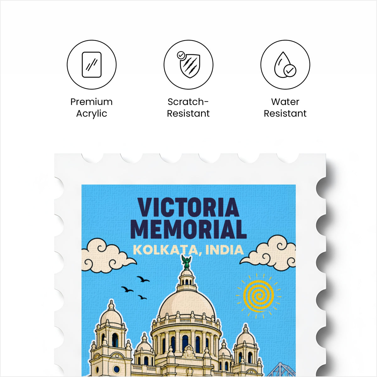 Victoria memorial - Magnetic Stamp