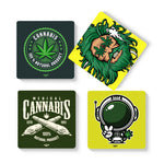 WEED - COASTER MAGNETS - SET OF 4