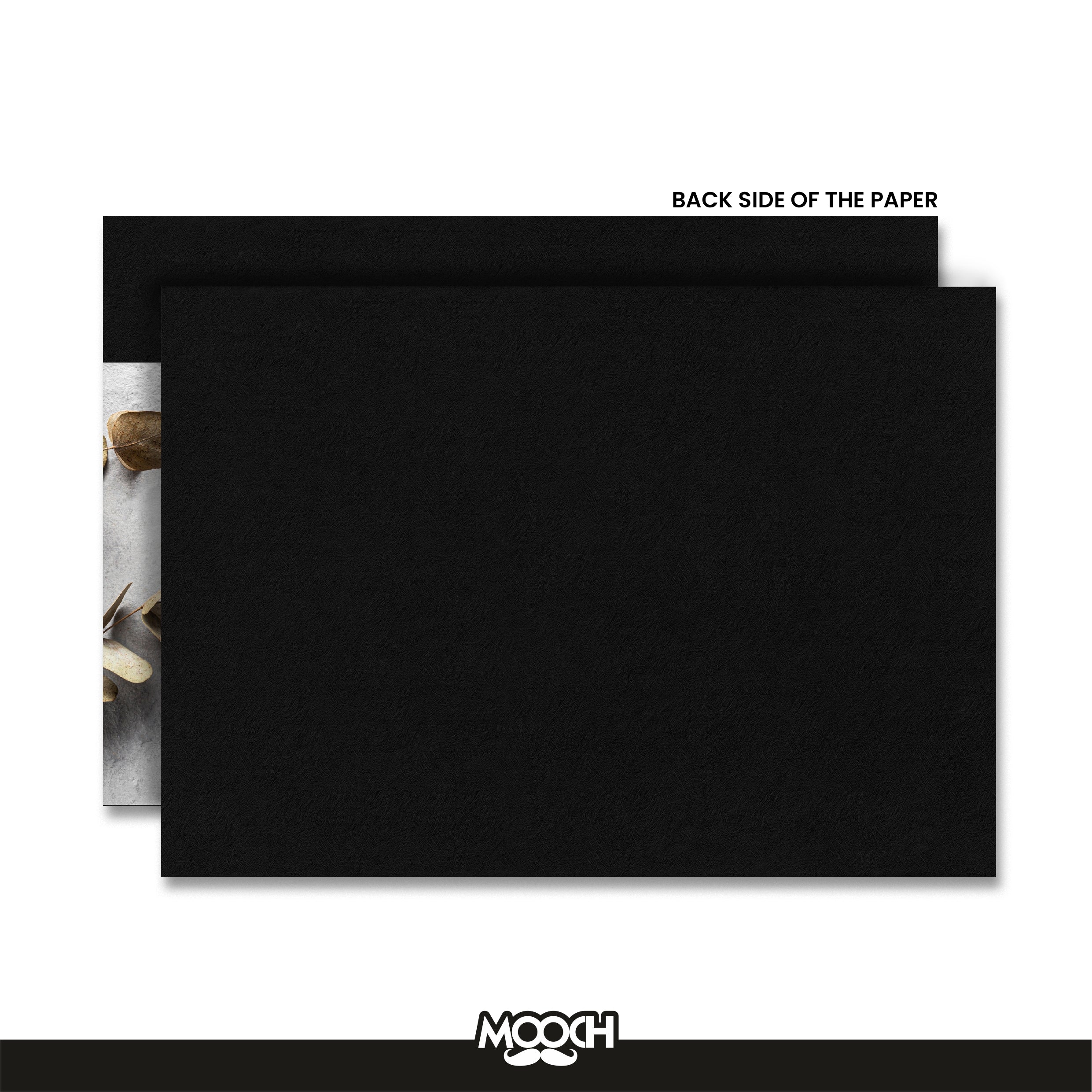 A4 SIZE BLACK ART SHEETS - 300 GSM PACK OF 25 MOOCH DESIGN STUDIO