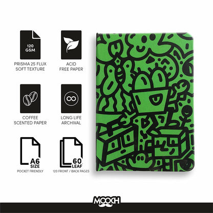 DOODLE GREEN - 120GSM PRISMA FLUX PAPER